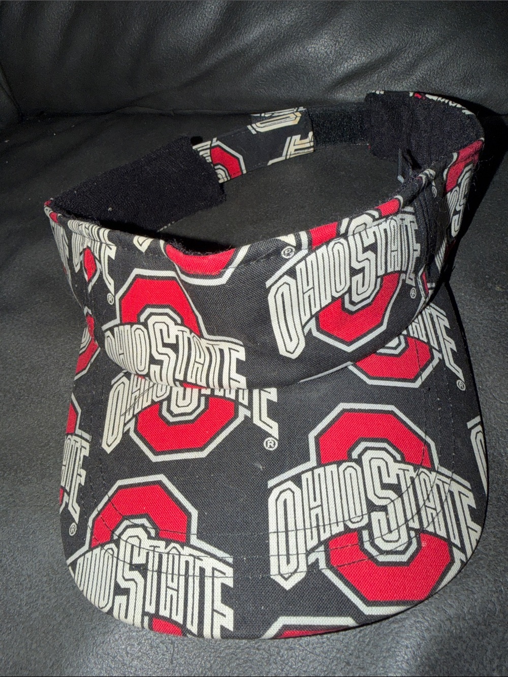 Ohio State Red & Black Visor - Unbranded Men’s Sports Cap buckeyes rare hat
